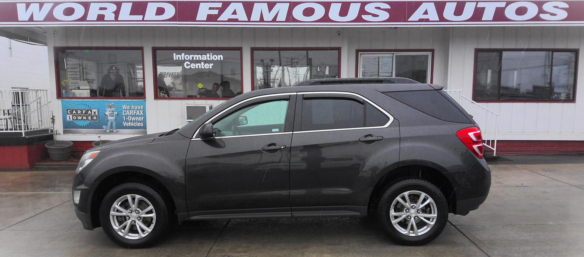 2016 GRAY Chevrolet Equinox LT 2WD (2GNALCEK4G6) with an 2.4L L4 DOHC 16V FFV engine, 6A transmission, located at 502 S. Riverside Avenue, Medford, OR, 97501, (541) 773-3136, 42.322803, -122.867477 - Photo#0