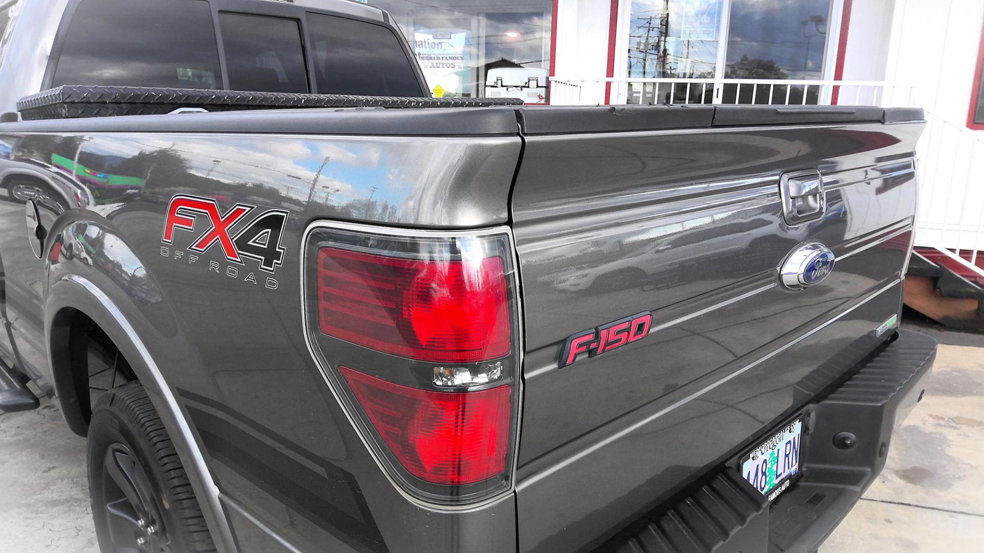 2014 GRAY Ford F-150 FX4 SuperCrew 5.5-ft. Bed 4WD (1FTFW1ET9EF) with an 3.5L V6 TURBO engine, 6-Speed Automatic transmission, located at 502 S. Riverside Avenue, Medford, OR, 97501, (541) 773-3136, 42.322803, -122.867477 - Photo#3