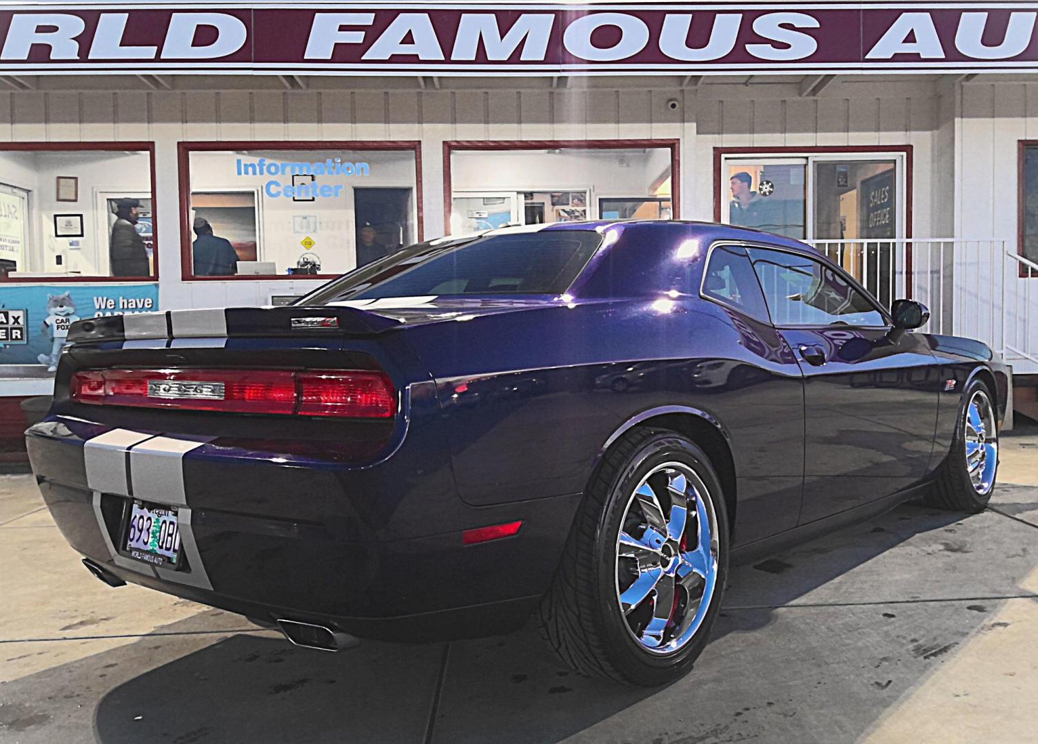 2013 BLUE Dodge Challenger SRT8 (2C3CDYCJXDH) with an 6.4L V8 OHV 16V engine, located at 502 S. Riverside Avenue, Medford, OR, 97501, (541) 773-3136, 42.322803, -122.867477 - Photo#2