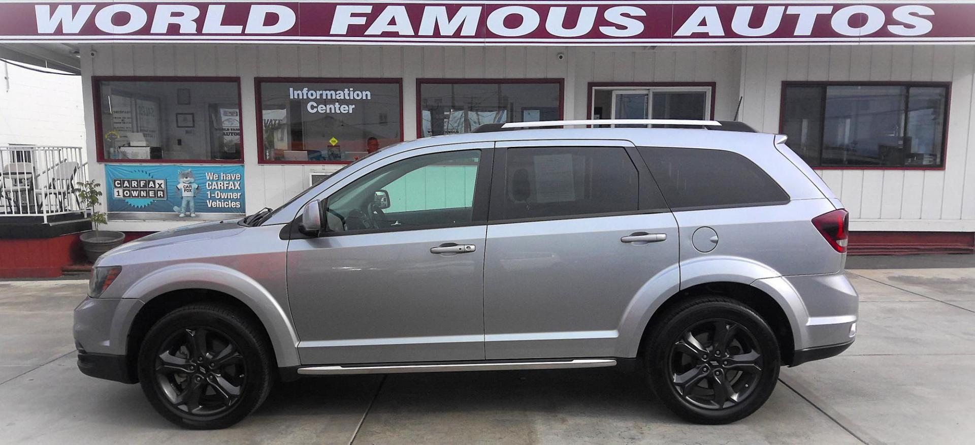2018 SILVER Dodge Journey Crossroad AWD (3C4PDDGG0JT) with an 3.6L V6 DOHC 24V engine, 6A transmission, located at 502 S. Riverside Avenue, Medford, OR, 97501, (541) 773-3136, 42.322803, -122.867477 - Photo#0