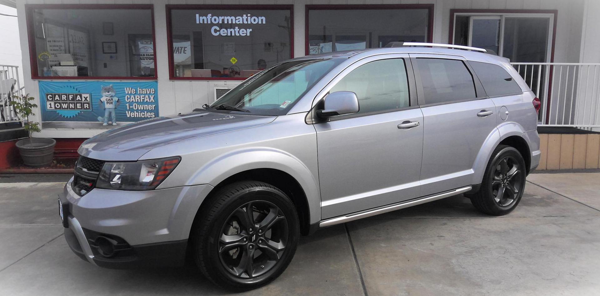 2018 SILVER Dodge Journey Crossroad AWD (3C4PDDGG0JT) with an 3.6L V6 DOHC 24V engine, 6A transmission, located at 502 S. Riverside Avenue, Medford, OR, 97501, (541) 773-3136, 42.322803, -122.867477 - Photo#1