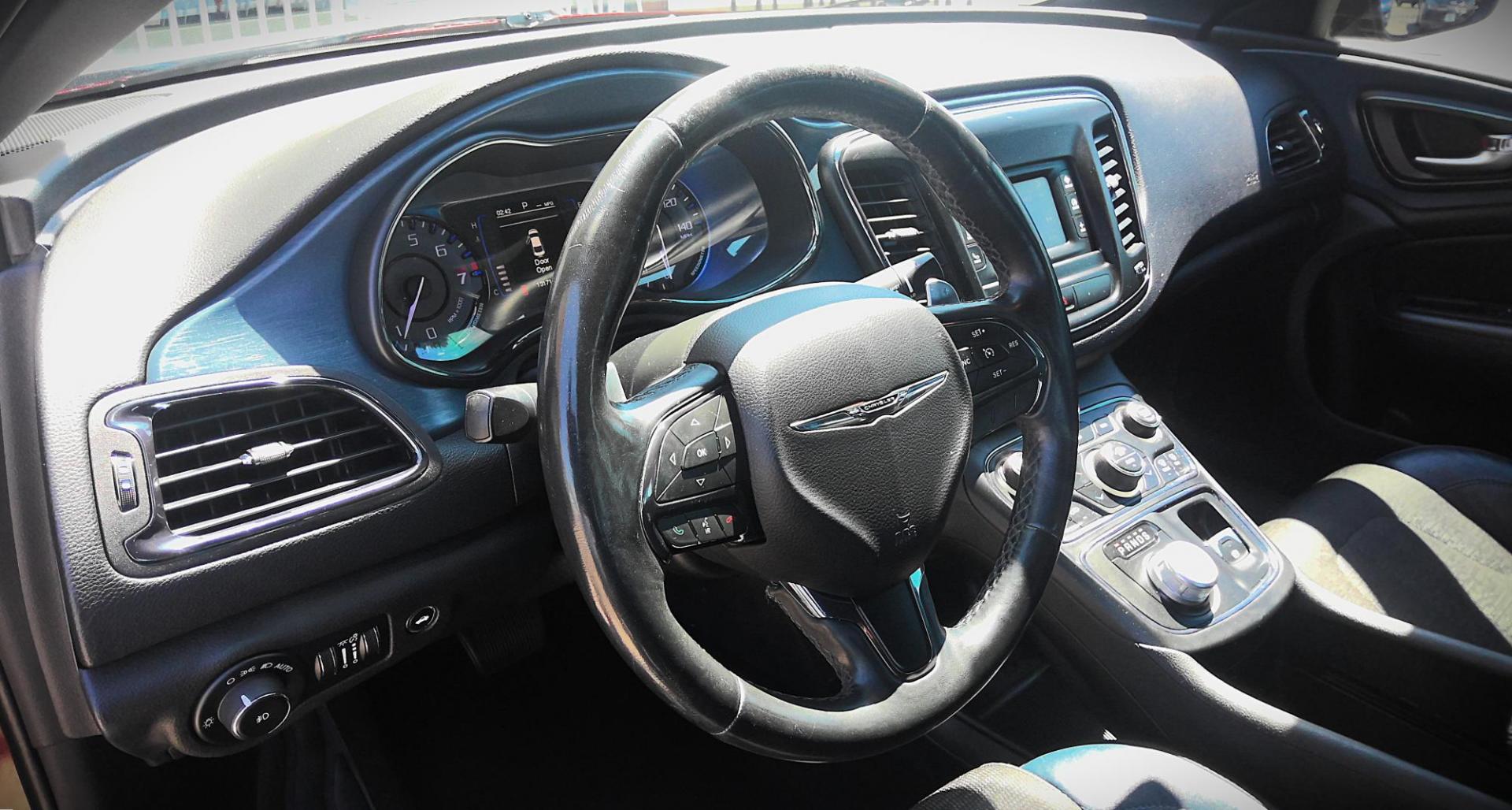 2015 MAROON Chrysler 200 S AWD (1C3CCCDG2FN) with an 3.6L V6 DOHC 24V FFV engine, 9-Speed Automatic transmission, located at 502 S. Riverside Avenue, Medford, OR, 97501, (541) 773-3136, 42.322803, -122.867477 - Photo#10