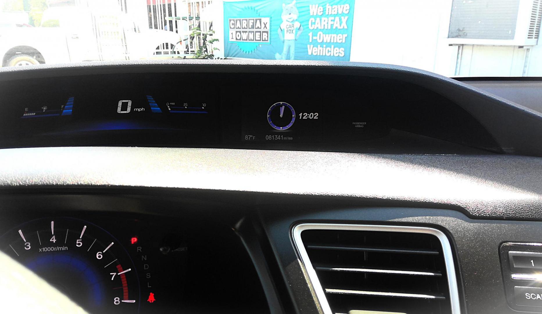 2014 WHITE Honda Civic LX Sedan CVT (19XFB2F50EE) with an 1.8L L4 SOHC 16V engine, Continuously Variable Transmission transmission, located at 502 S. Riverside Avenue, Medford, OR, 97501, (541) 773-3136, 42.322803, -122.867477 - Photo#7