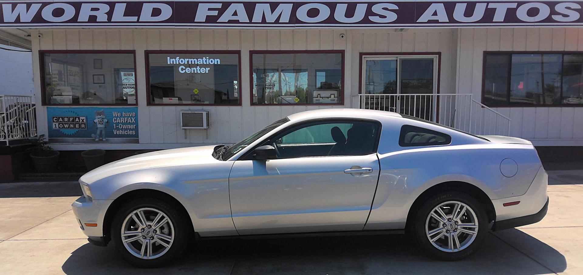 2010 GRAY /Black Ford Mustang V6 Coupe (1ZVBP8AN6A5) with an 4.0L V6 OHC 12V engine, Automatic transmission, located at 502 S. Riverside Avenue, Medford, OR, 97501, (541) 773-3136, 42.322803, -122.867477 - This 4.0 V6 2010 Mustang is a real beauty! It comes with brand new tires and spark plugs, and has a clean Carfax Vehicle History report with regular service records. This makes it a great buy! Carfax even "Fair Value" priced it before we put it through our quality vehicle reconditioning! - Photo#0