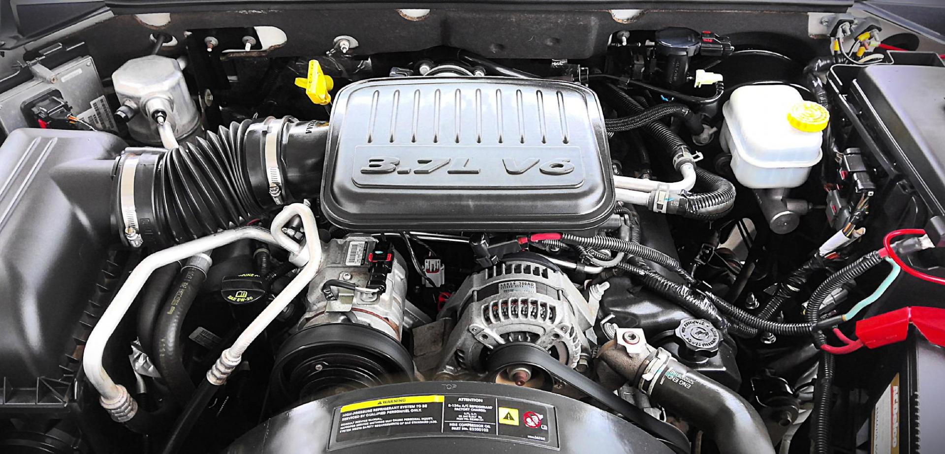 2009 WHITE Dodge Dakota ST Crew Cab 4WD (1D7HW28K49S) with an 3.7L V6 SOHC 12V engine, located at 502 S. Riverside Avenue, Medford, OR, 97501, (541) 773-3136, 42.322803, -122.867477 - Photo#6