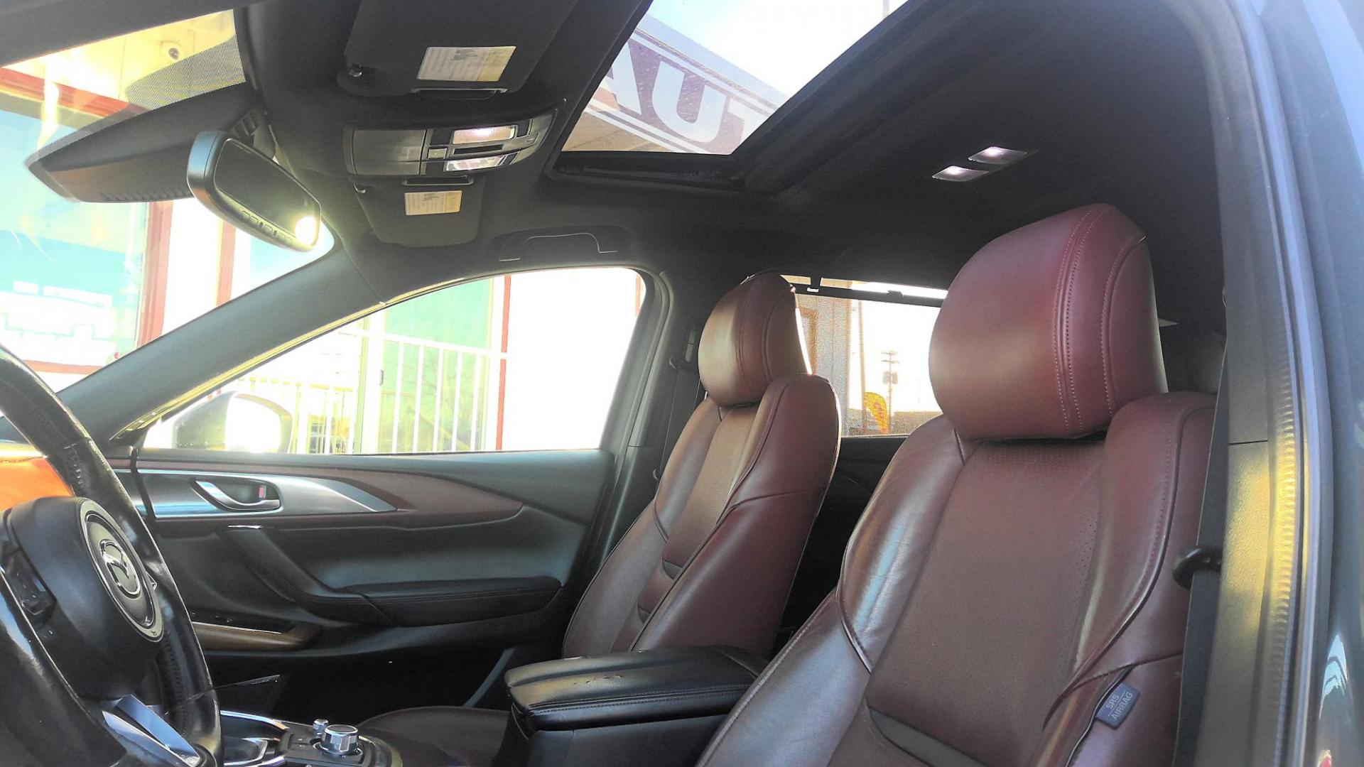 2018 GRAY /Red Mazda CX-9 Signature AWD (JM3TCBEYXJ0) with an 2.5L L4 DOHC 16V engine, 6A transmission, located at 502 S. Riverside Avenue, Medford, OR, 97501, (541) 773-3136, 42.322803, -122.867477 - This 2018 Mazda CX-9 Signature is a great 1-Owner SUV with clean Carfax Vehicle History and maintenance records. Get around the Rogue Valley in all kinds of weather with AWD and good fuel economy for it's class thanks to it's 2.5L 4-cyl engine, and with low miles - less than 90k! - Photo#12