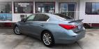 2014 BLUE Infiniti Q50 Premium (JN1BV7APXEM) with an 3.7L V6 DOHC 24V HYBRID engine, 7-Speed Automatic transmission, located at 502 S. Riverside Avenue, Medford, OR, 97501, (541) 773-3136, 42.322803, -122.867477 - Photo#2