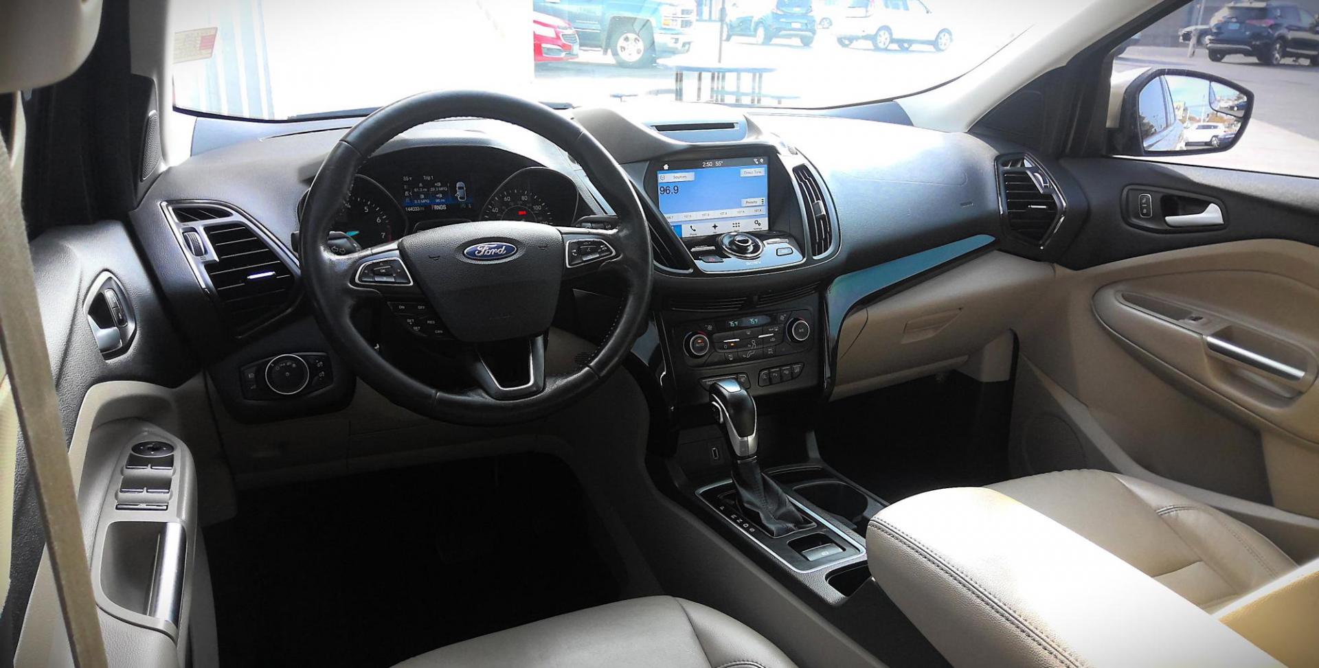 2018 GOLD Ford Escape Titanium 4WD (1FMCU9J96JU) with an 2.0L L4 DOHC 16V engine, 6A transmission, located at 502 S. Riverside Avenue, Medford, OR, 97501, (541) 773-3136, 42.322803, -122.867477 - Photo#11