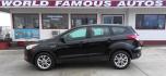 2016 BLACK Ford Escape S FWD (1FMCU0F76GU) with an 2.5L L4 DOHC 16V engine, 6-Speed Automatic transmission, located at 502 S. Riverside Avenue, Medford, OR, 97501, (541) 773-3136, 42.322803, -122.867477 - Photo#0