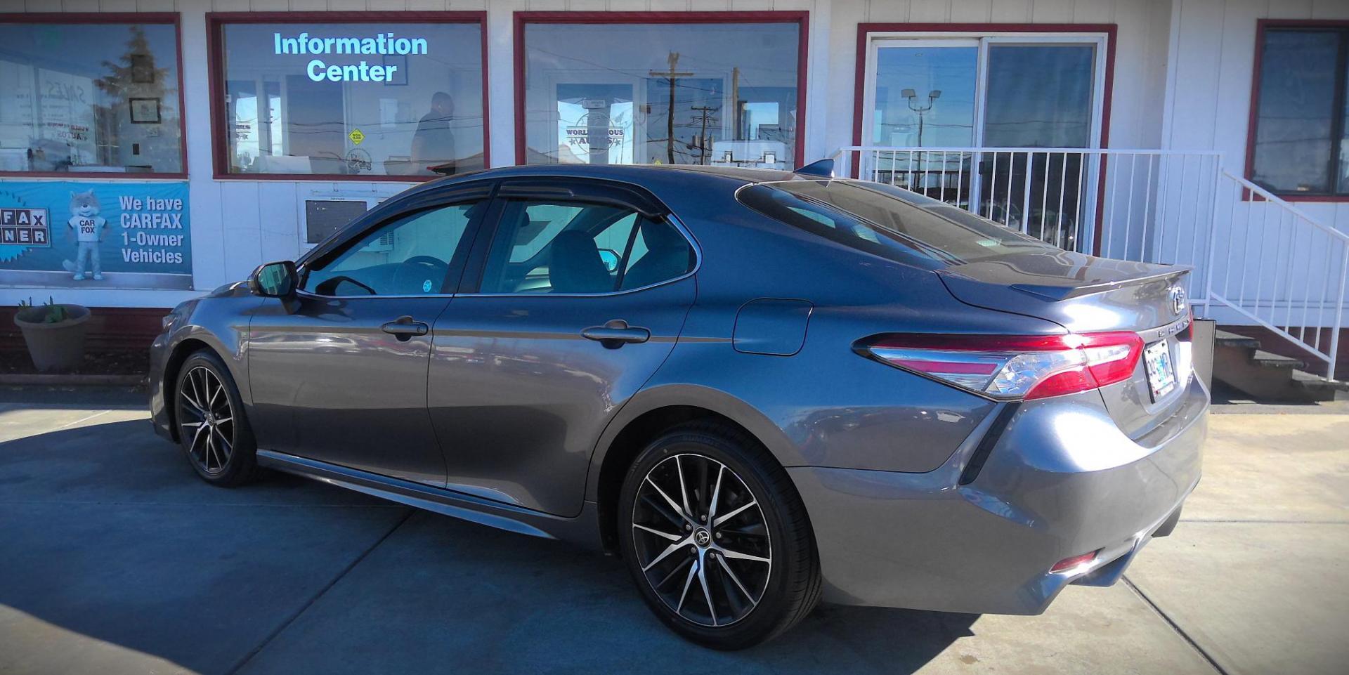 2021 GRAY Toyota Camry XSE AWD (4T1T11BK1MU) with an 2.5L L4 DOHC 16V engine, 8A transmission, located at 502 S. Riverside Avenue, Medford, OR, 97501, (541) 773-3136, 42.322803, -122.867477 - Photo#2
