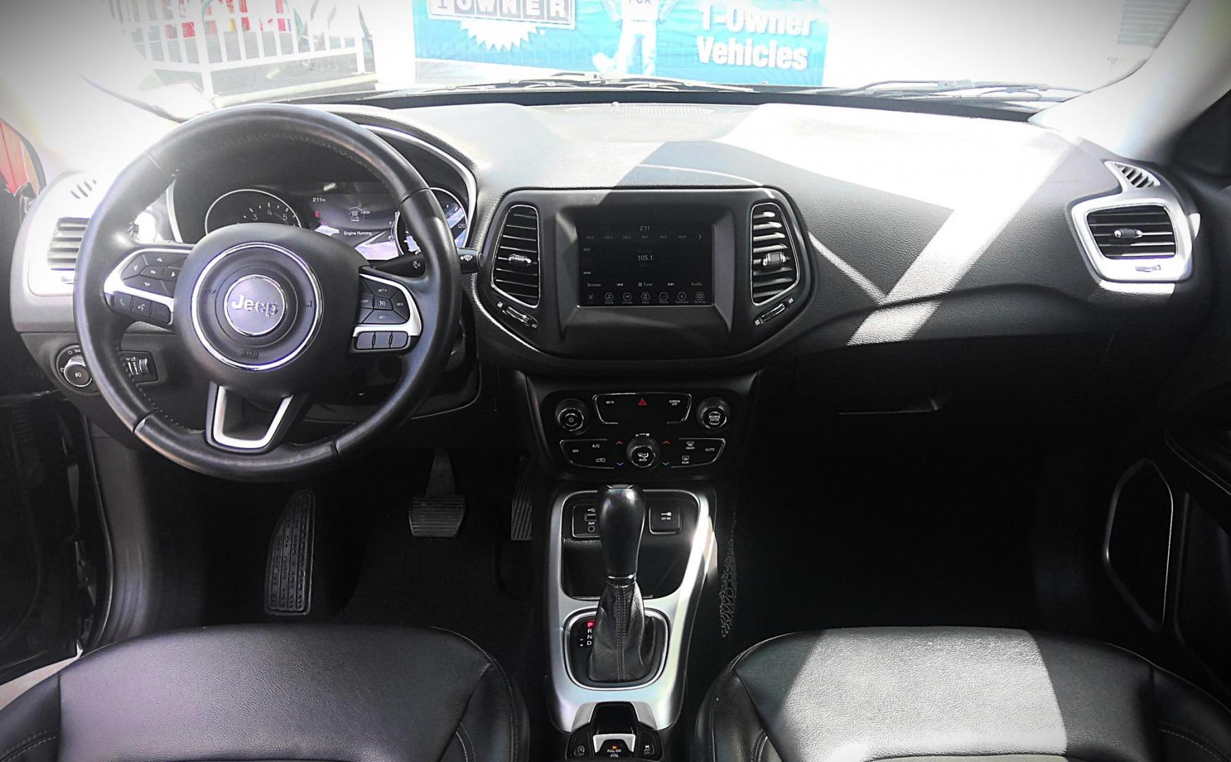 2018 BLACK Jeep Compass Sport FWD (3C4NJCBB6JT) with an 2.4L L4 DOHC 16V engine, located at 502 S. Riverside Avenue, Medford, OR, 97501, (541) 773-3136, 42.322803, -122.867477 - Photo#8