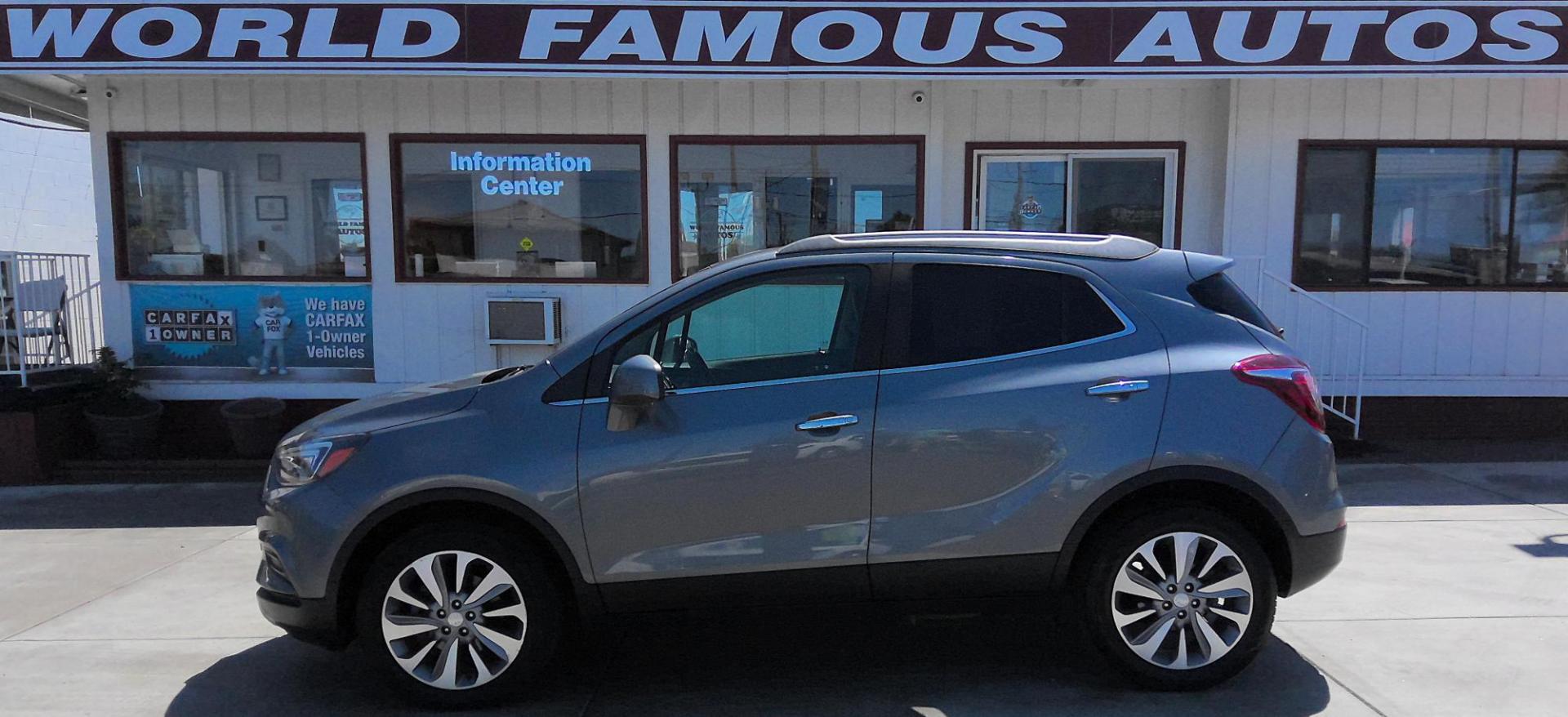 2020 GRAY Buick Encore Preferred AWD (KL4CJESB6LB) with an 1.4L L4 DOHC 16V TURBO engine, 6A transmission, located at 502 S. Riverside Avenue, Medford, OR, 97501, (541) 773-3136, 42.322803, -122.867477 - Photo#0