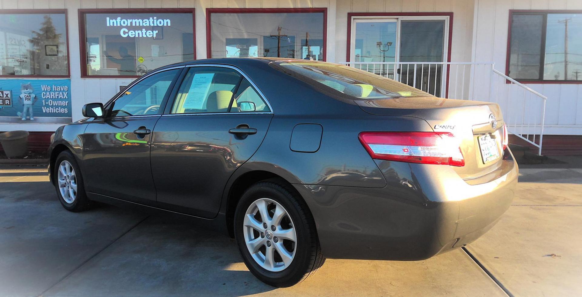2011 GRAY Toyota Camry Base 6-Spd AT (4T4BF3EK0BR) with an 2.5L L4 DOHC 16V engine, 6-Speed Automatic transmission, located at 502 S. Riverside Avenue, Medford, OR, 97501, (541) 773-3136, 42.322803, -122.867477 - Photo#2