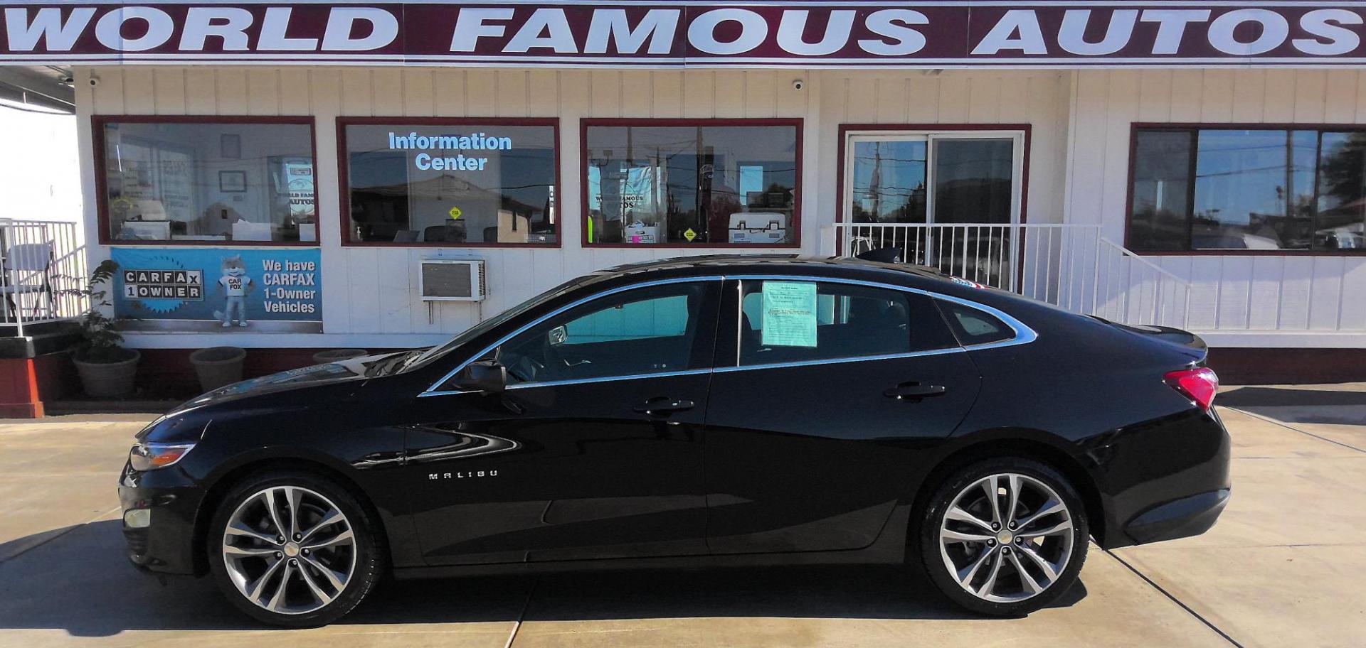 2022 BLACK Chevrolet Malibu LT (1G1ZD5ST9NF) with an 1.5L L4 DOHC 16V engine, 6A transmission, located at 502 S. Riverside Avenue, Medford, OR, 97501, (541) 773-3136, 42.322803, -122.867477 - Photo#0