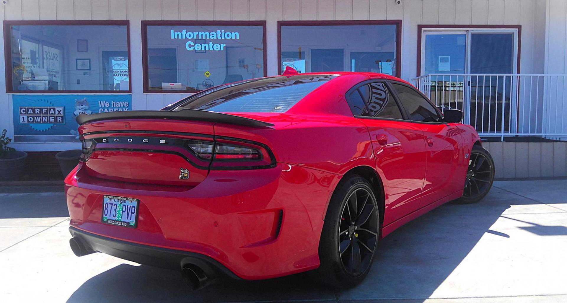 2018 RED Dodge Charger SRT 392 (2C3CDXGJ8JH) with an 6.4L V8 OHV 16V engine, 5A transmission, located at 502 S. Riverside Avenue, Medford, OR, 97501, (541) 773-3136, 42.322803, -122.867477 - Photo#2