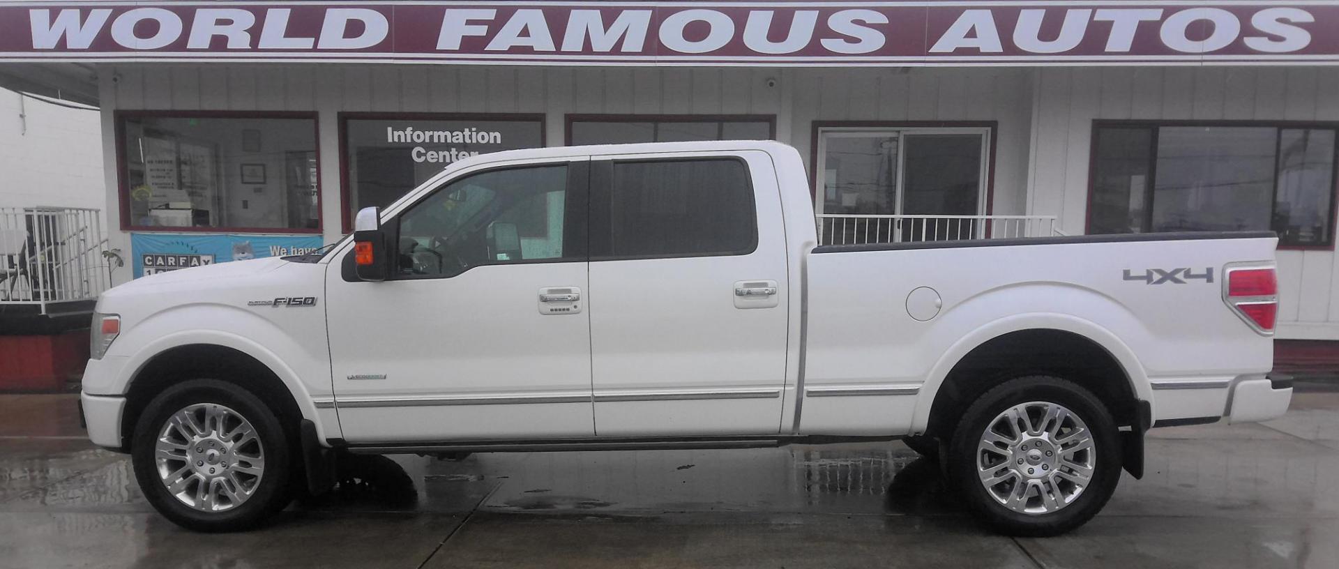 2013 WHITE Ford F-150 XLT SuperCrew 6.5-ft. Bed 4WD (1FTFW1ET6DF) with an 3.5L V6 TURBO engine, 6-Speed Automatic transmission, located at 502 S. Riverside Avenue, Medford, OR, 97501, (541) 773-3136, 42.322803, -122.867477 - Photo#0